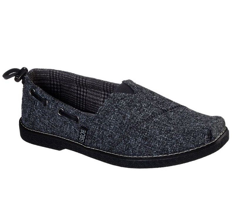 Skechers Dam Mörk Grå Platta Skor - Bobs Chill Luxe - Urban Frost - Sverige (BRTLQ-1069)